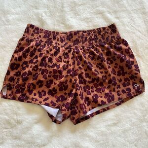 Gap Fit Leopard Print Shorts Women’s Size Small